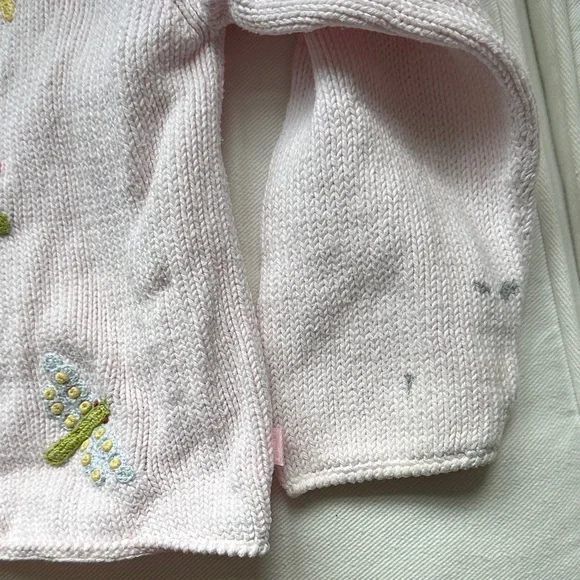 bella bliss Pink Sweater with Colorful Butterfly Accents - Picture 3 of 4